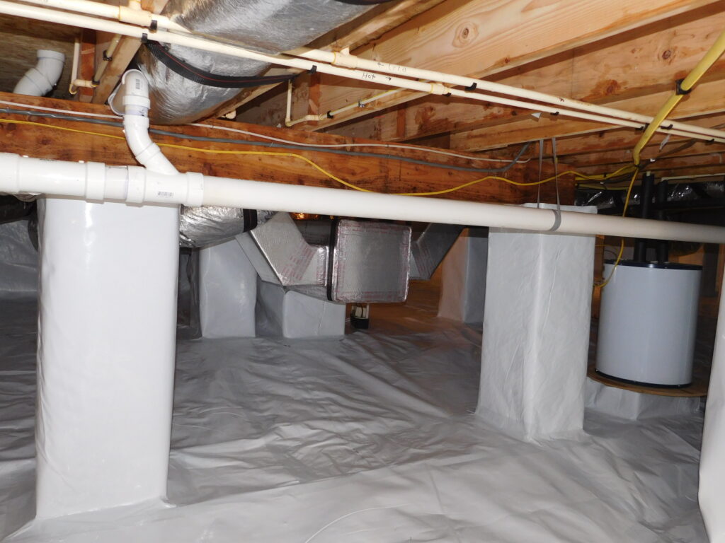 A Newly Cleaned Crawl Space | Crawl Space Services