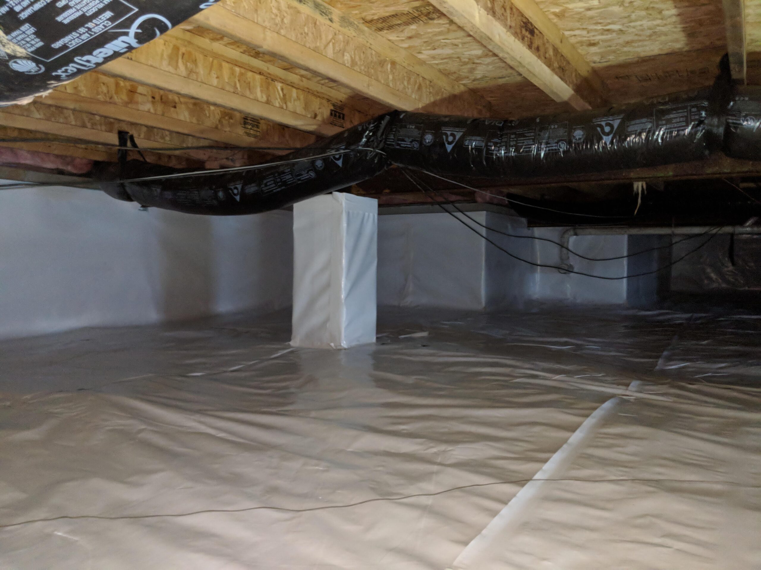 A Crawl Space After Cleaning | Crawl Space Contractor Delmarva